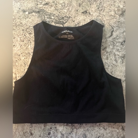 Garage Tops - Garage Ribbed High Neck Tank Top